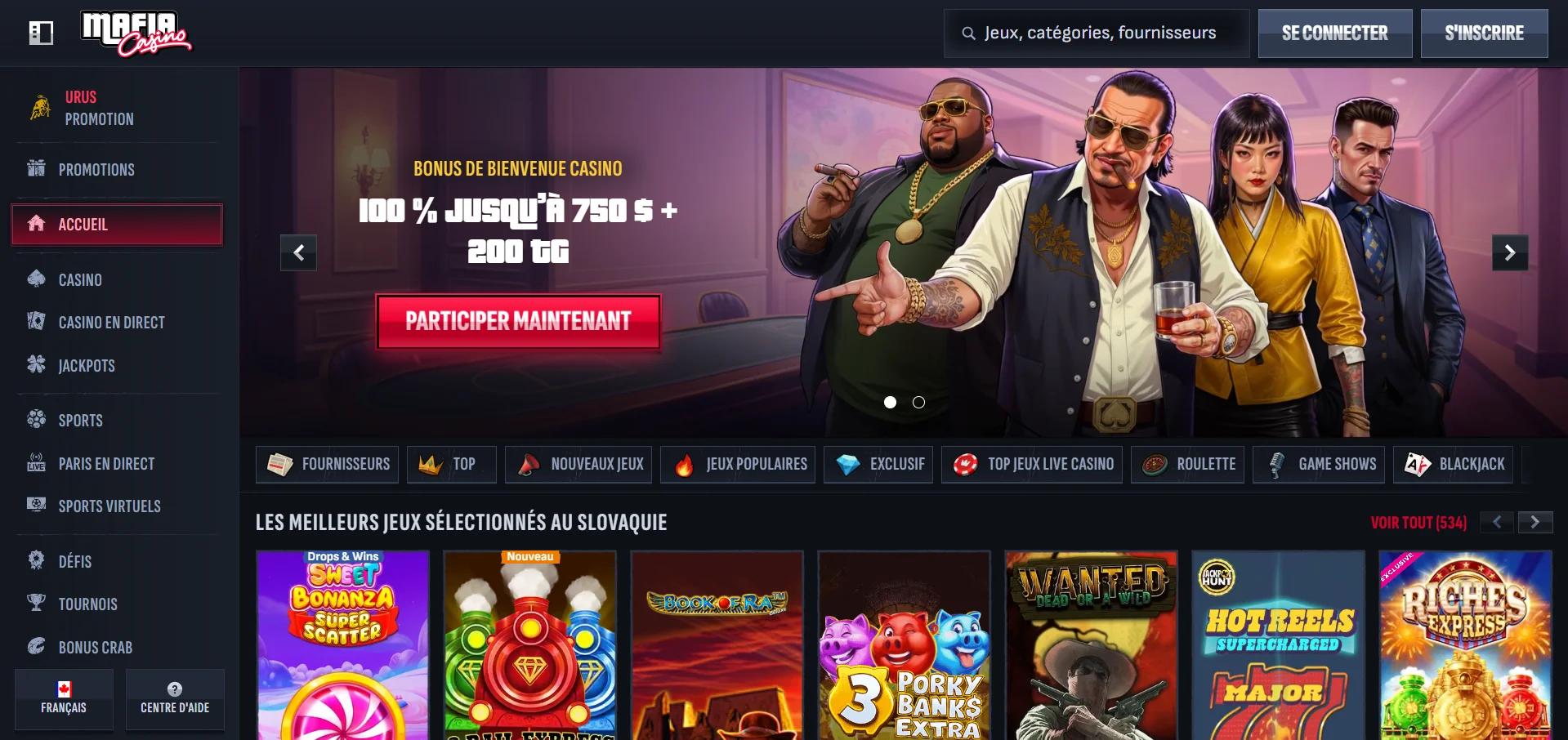 Mafia casino en ligne France